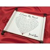 8 1/2 x 11 Cross My Heart Scroll Plaque
